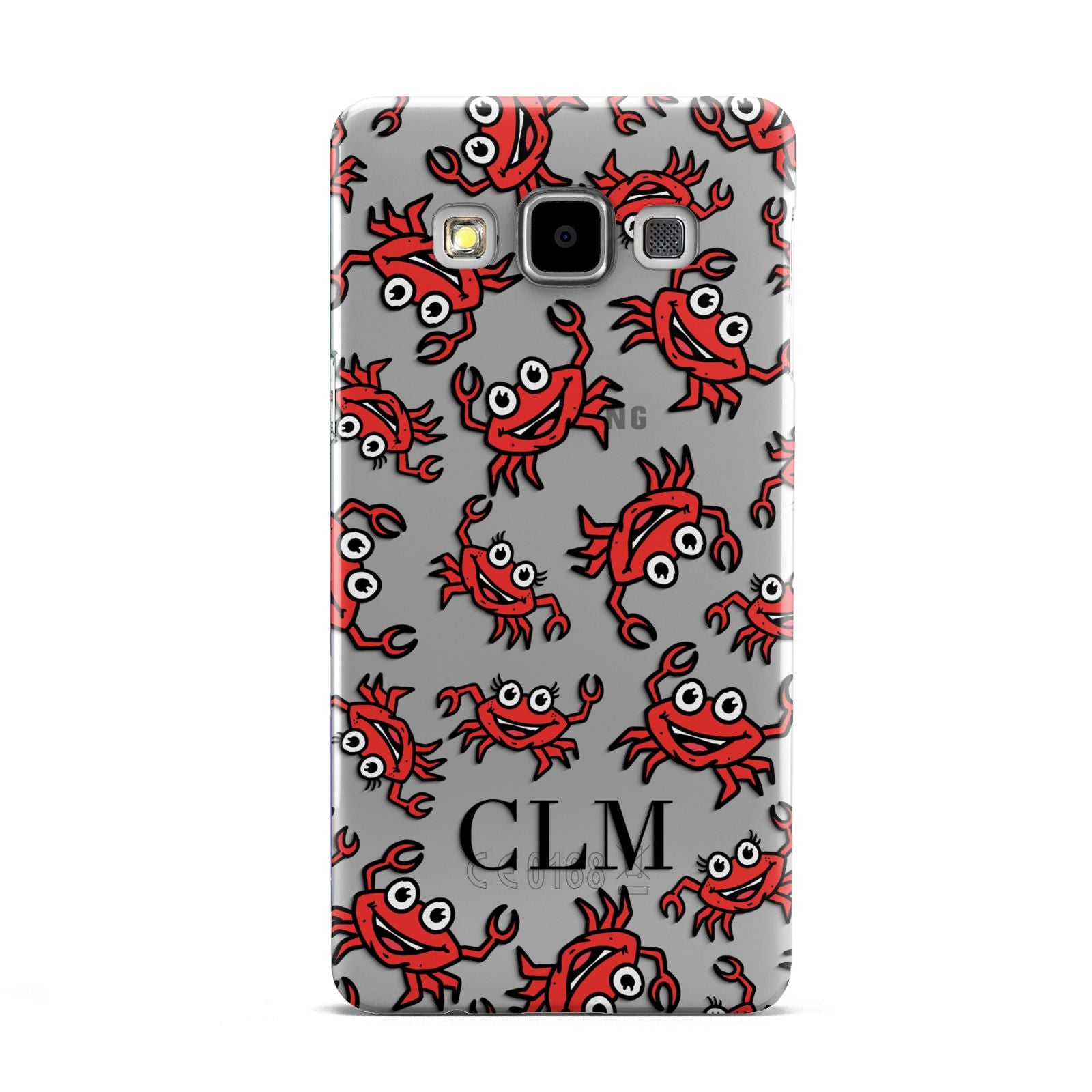 Personalised Crab Initials Clear Samsung Galaxy A5 Case