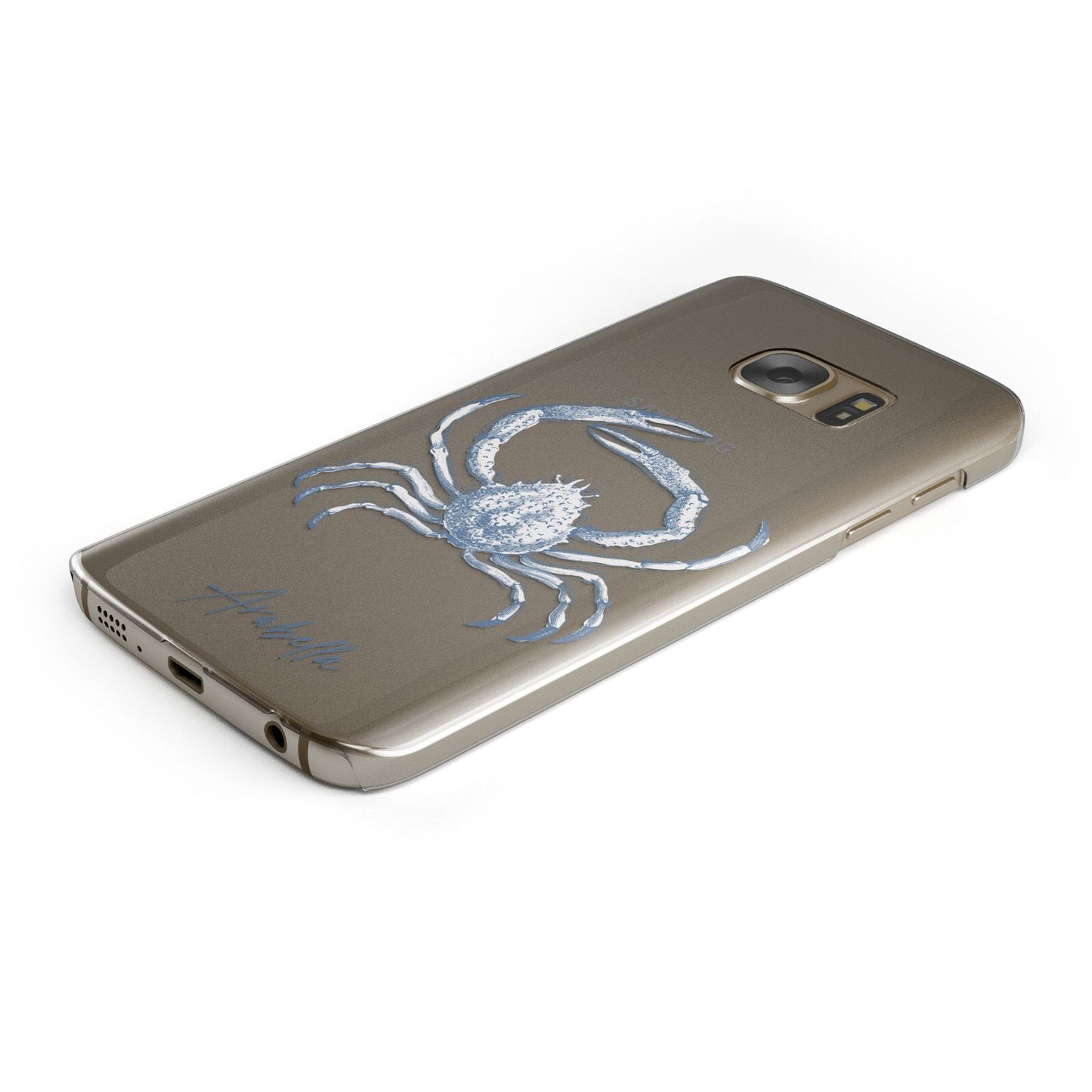 Personalised Crab Samsung Galaxy Case Bottom Cutout