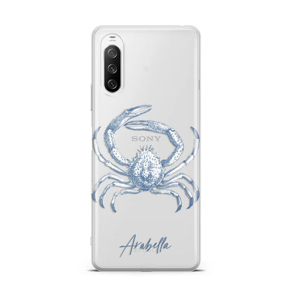 Personalised Crab Sony Xperia 10 III Case