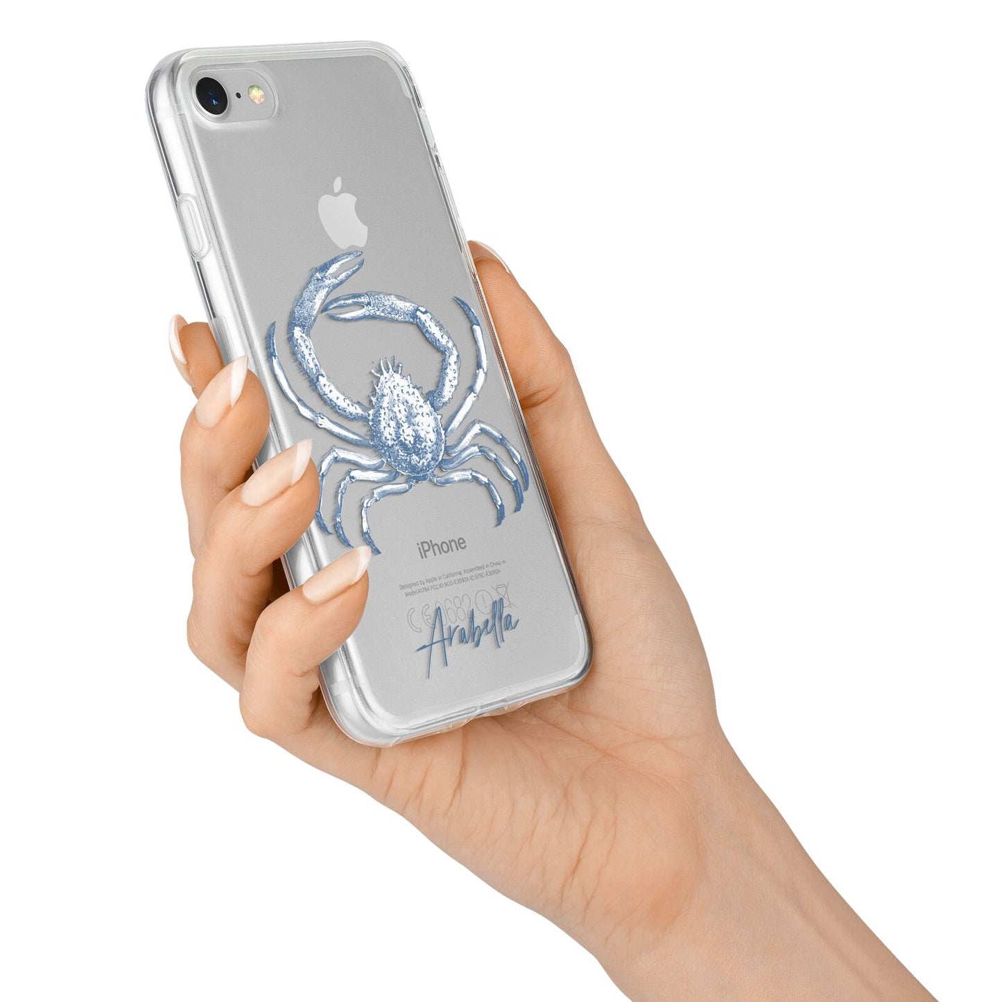 Personalised Crab iPhone 7 Bumper Case on Silver iPhone Alternative Image