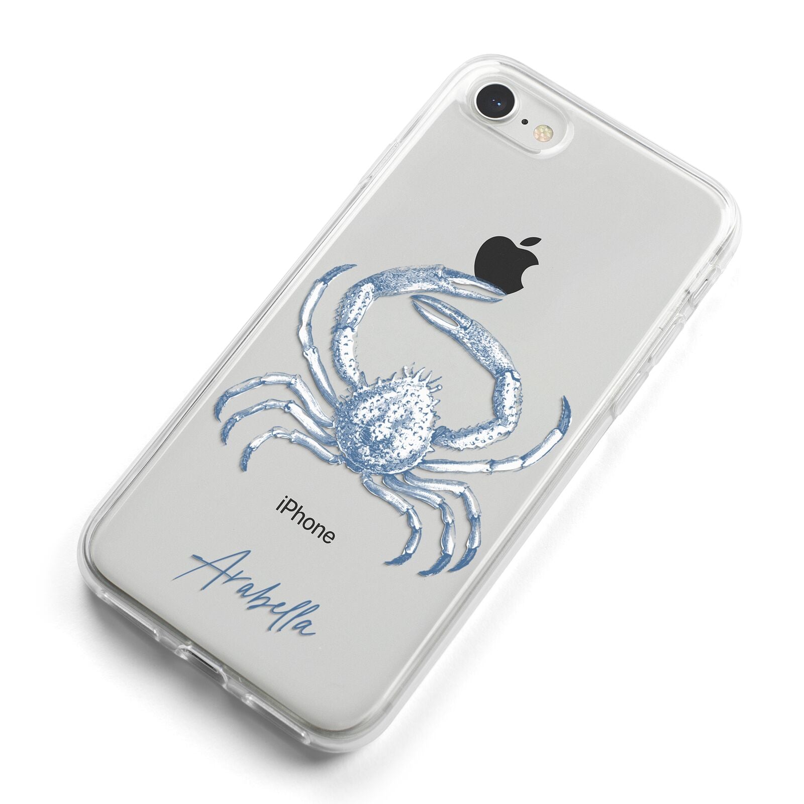 Personalised Crab iPhone 8 Bumper Case on Silver iPhone Alternative Image
