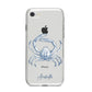 Personalised Crab iPhone 8 Bumper Case on Silver iPhone