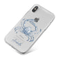 Personalised Crab iPhone X Bumper Case on Silver iPhone