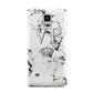Personalised Crown Marble Initialed Grey Samsung Galaxy Note 4 Case
