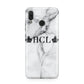 Personalised Crowns Marble Initials Huawei Nova 3 Phone Case