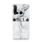 Personalised Crowns Marble Initials Huawei P20 Lite 5G Phone Case