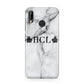 Personalised Crowns Marble Initials Huawei P20 Lite Phone Case
