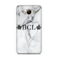 Personalised Crowns Marble Initials Huawei Y3 2017