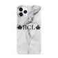 Personalised Crowns Marble Initials iPhone 11 Pro 3D Snap Case