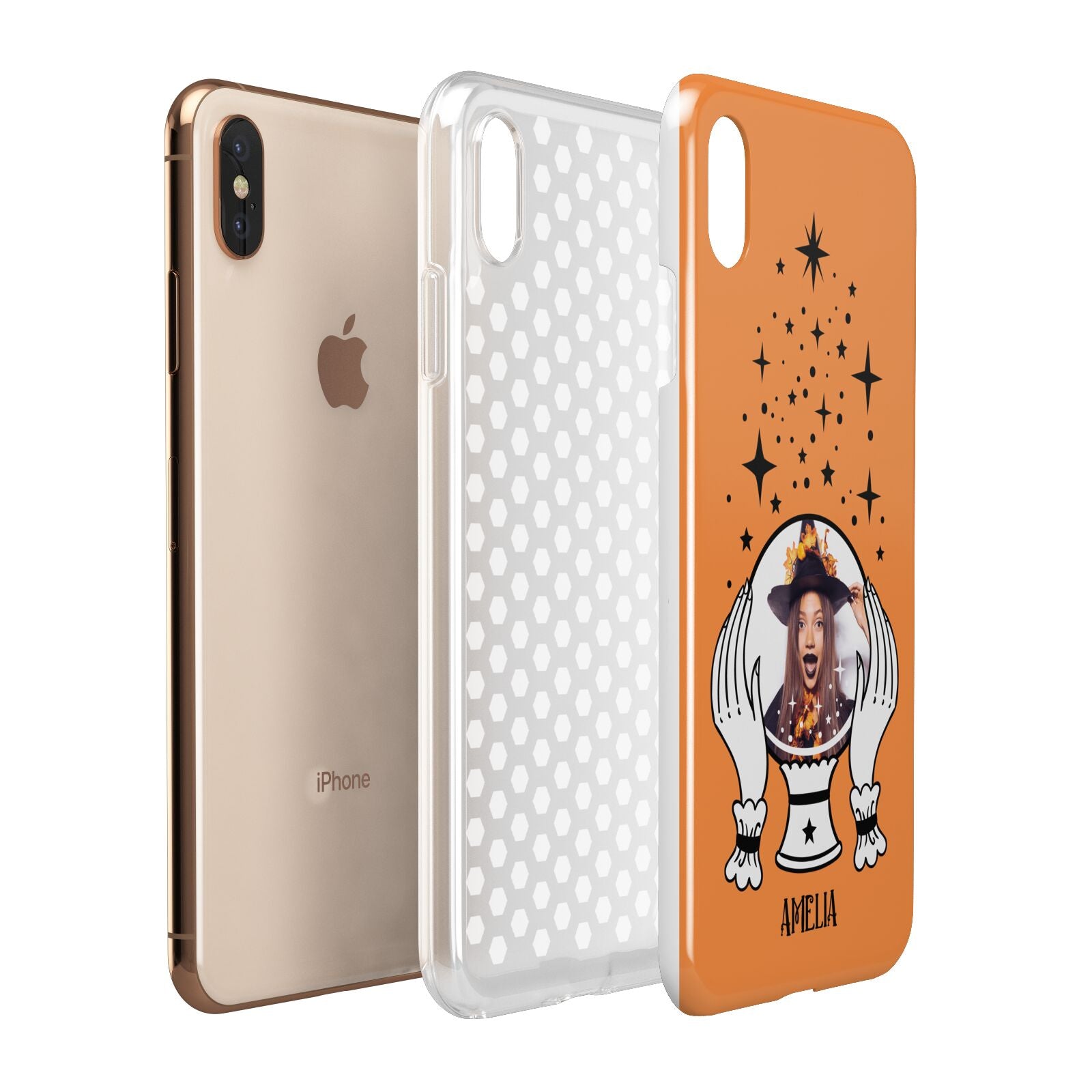Personalised Crystal Ball with Photo Apple iPhone Xs Max 3D Tough Case Expanded View