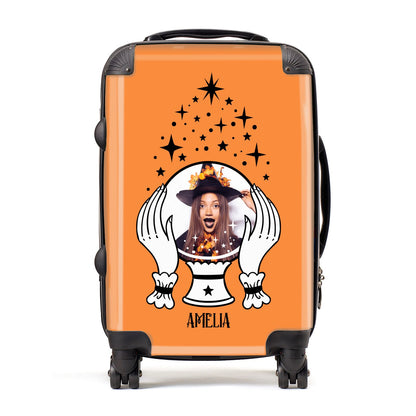 Personalised Crystal Ball with Photo Suitcase