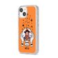 Personalised Crystal Ball with Photo iPhone 14 Glitter Tough Case Starlight Angled Image