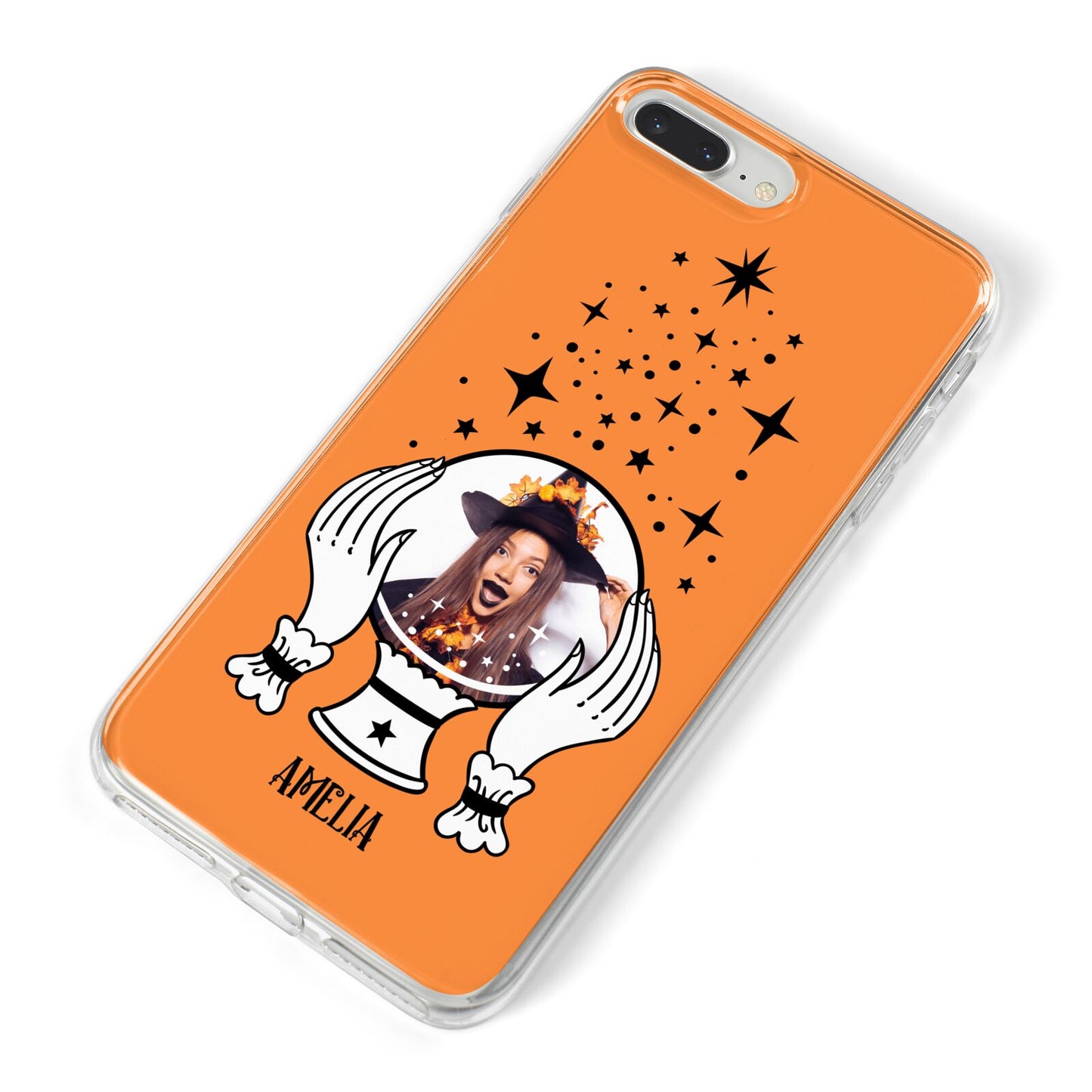 Personalised Crystal Ball with Photo iPhone 8 Plus Bumper Case on Silver iPhone Alternative Image