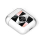 Personalised Custom Marble Initials AirPods Case Laid Flat