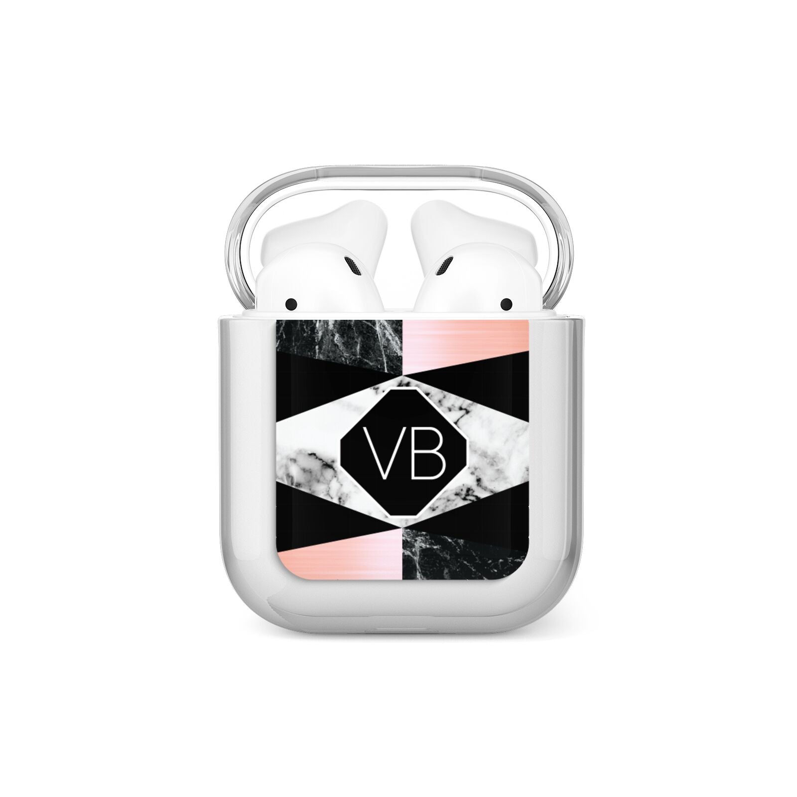 Personalised Custom Marble Initials AirPods Case