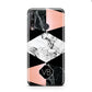 Personalised Custom Marble Initials Huawei P40 Lite E Phone Case