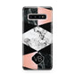 Personalised Custom Marble Initials Samsung Galaxy S10 Plus Case