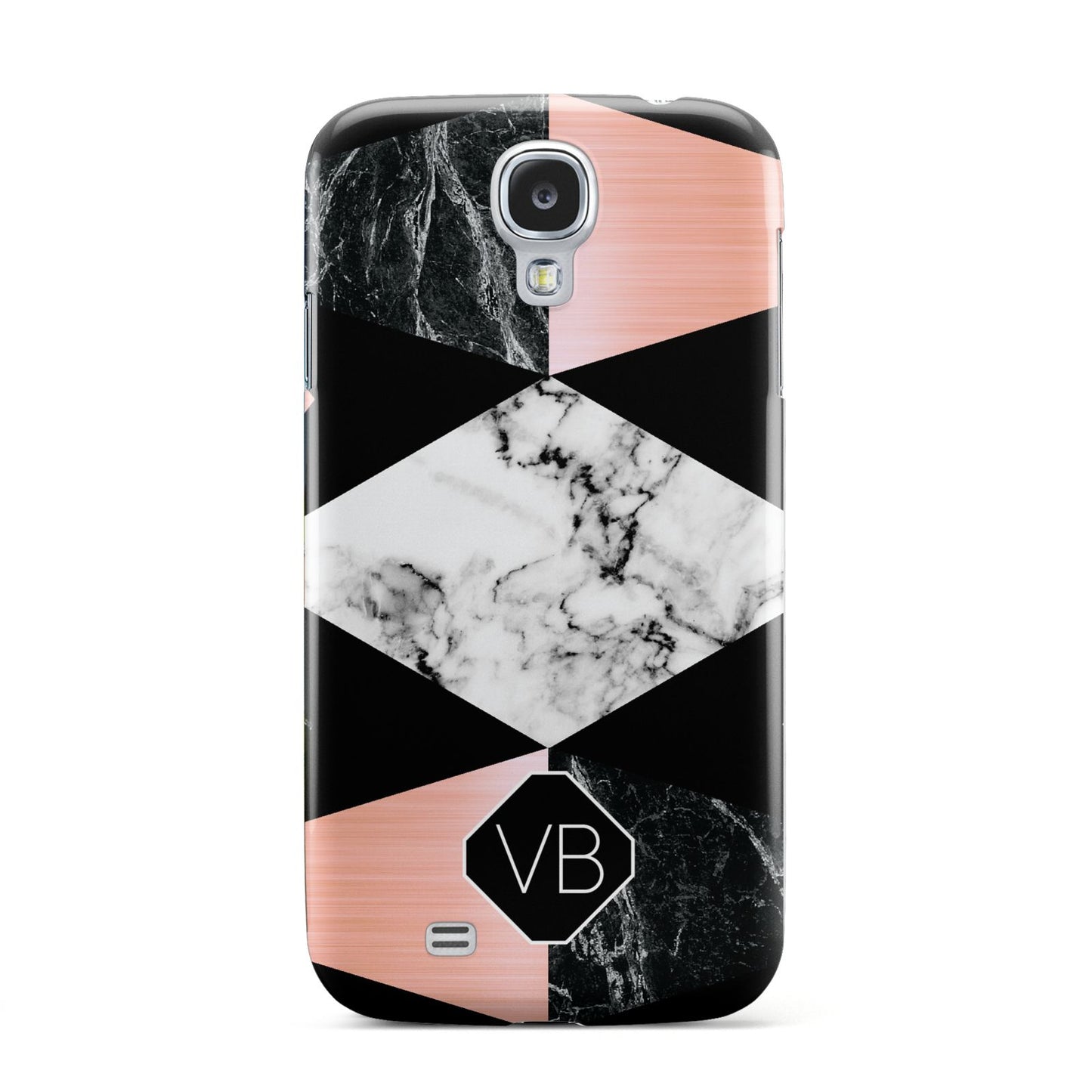 Personalised Custom Marble Initials Samsung Galaxy S4 Case