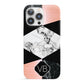 Personalised Custom Marble Initials iPhone 13 Pro Full Wrap 3D Snap Case