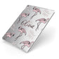 Personalised Cute Pink Flamingo Apple iPad Case on Silver iPad Side View