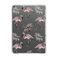 Personalised Cute Pink Flamingo Apple iPad Grey Case