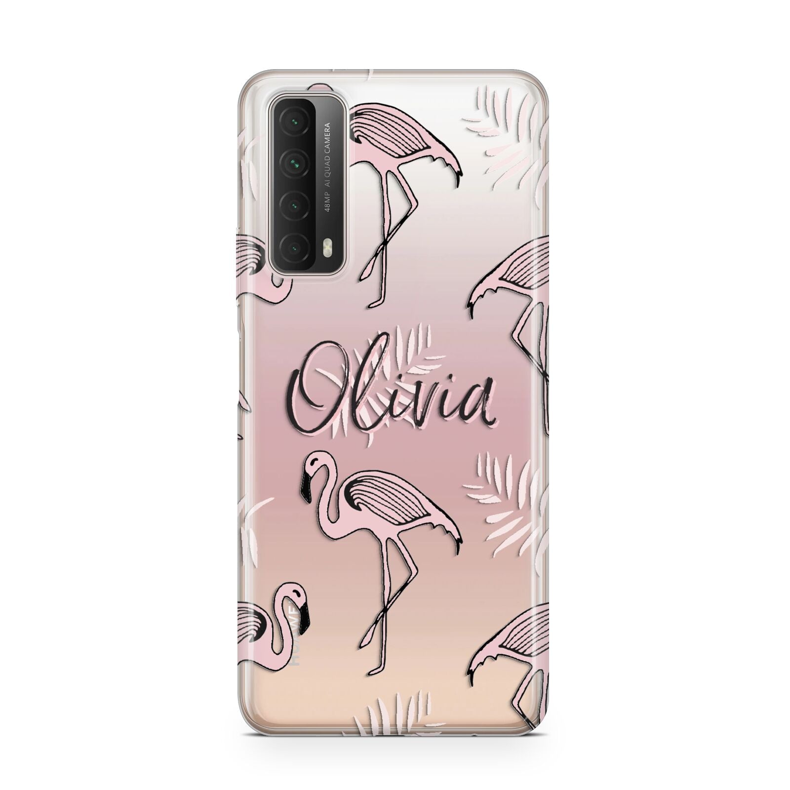 Personalised Cute Pink Flamingo Huawei P Smart 2021
