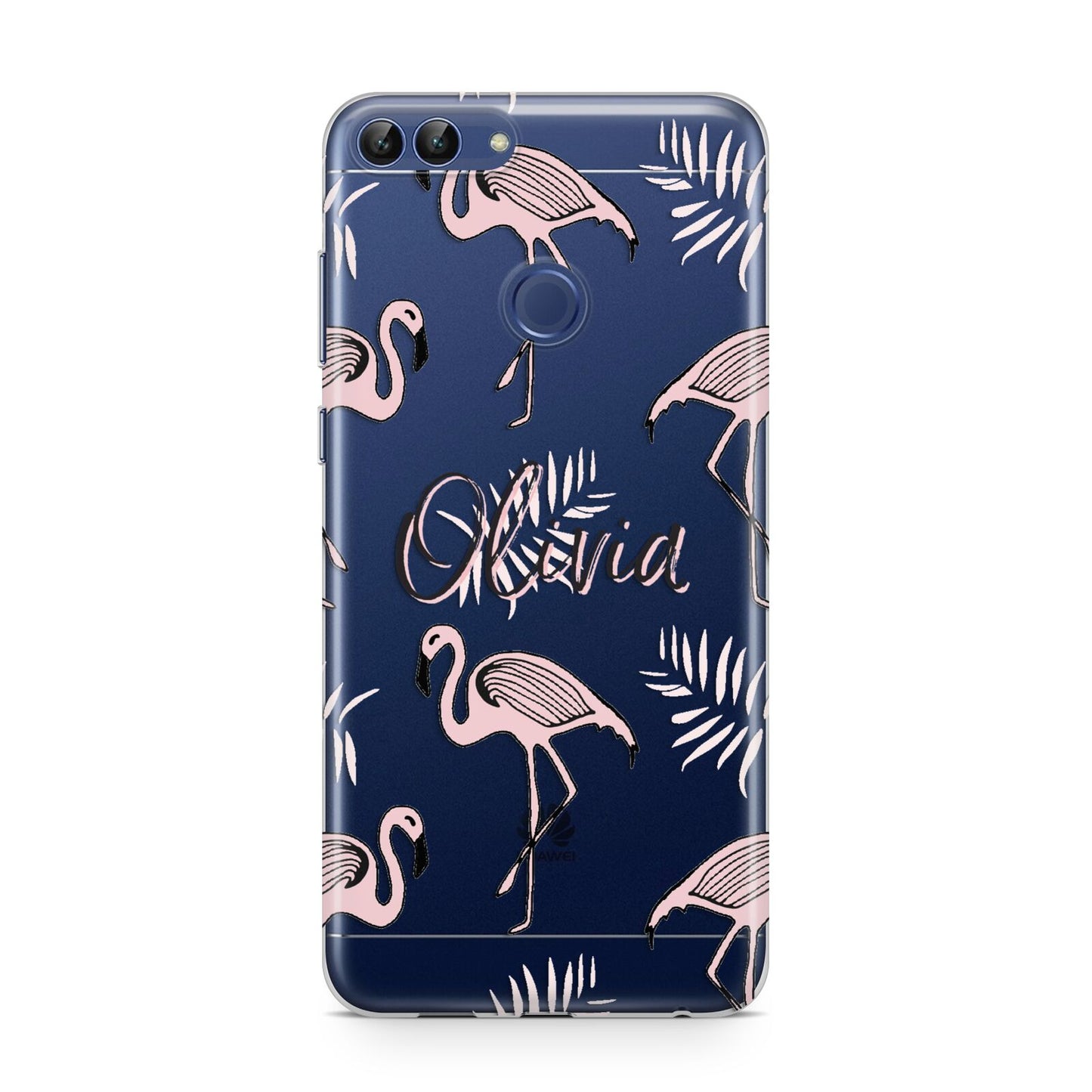 Personalised Cute Pink Flamingo Huawei P Smart Case