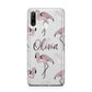 Personalised Cute Pink Flamingo Huawei P30 Lite Phone Case