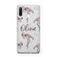 Personalised Cute Pink Flamingo Huawei P30 Lite Phone Case