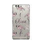 Personalised Cute Pink Flamingo Huawei P9 Case