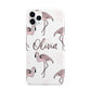 Personalised Cute Pink Flamingo iPhone 11 Pro Max 3D Tough Case