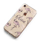 Personalised Cute Pink Flamingo iPhone 8 Bumper Case on Rose Gold iPhone Alternative Image