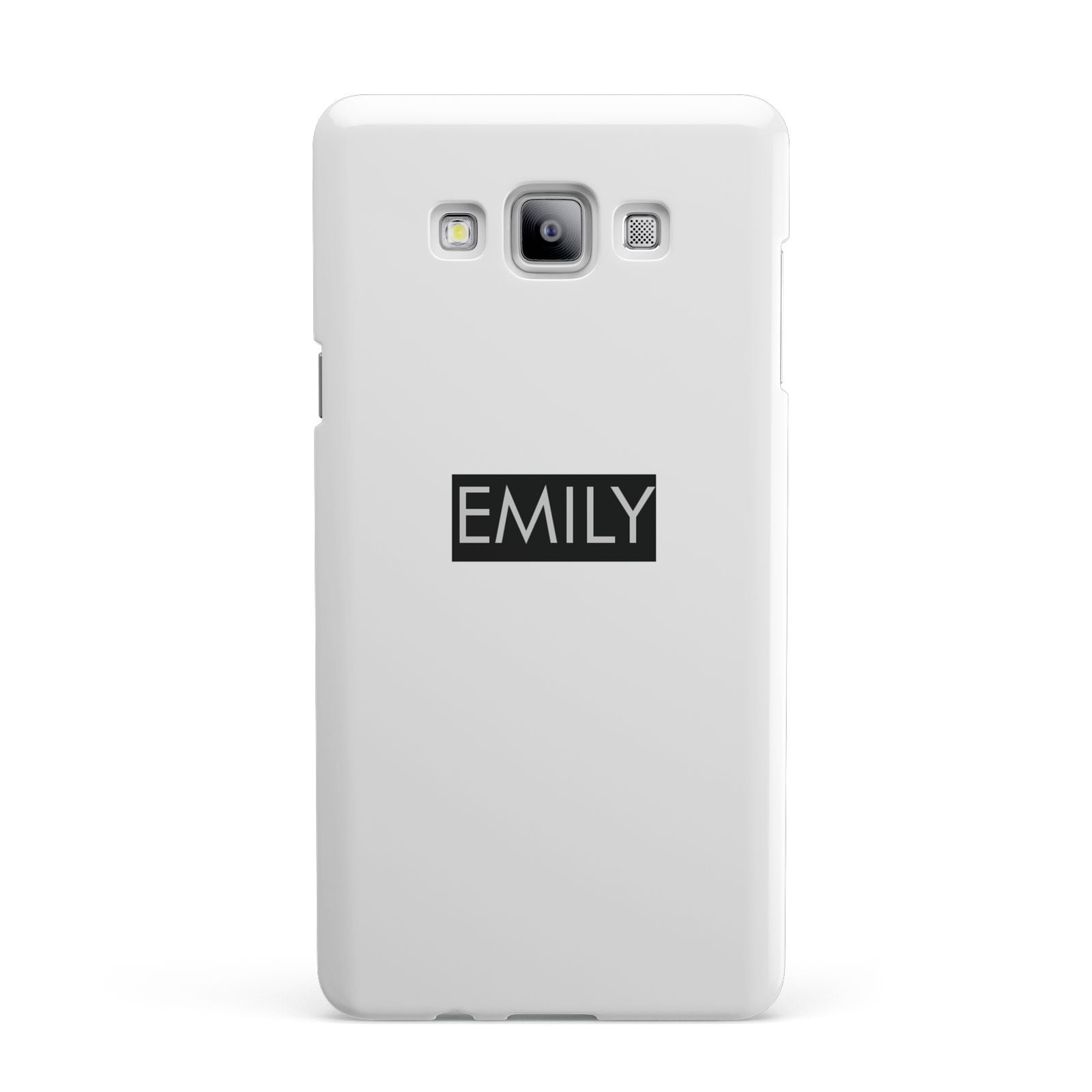 Personalised Cutout Name Heart Clear Black Samsung Galaxy A7 2015 Case