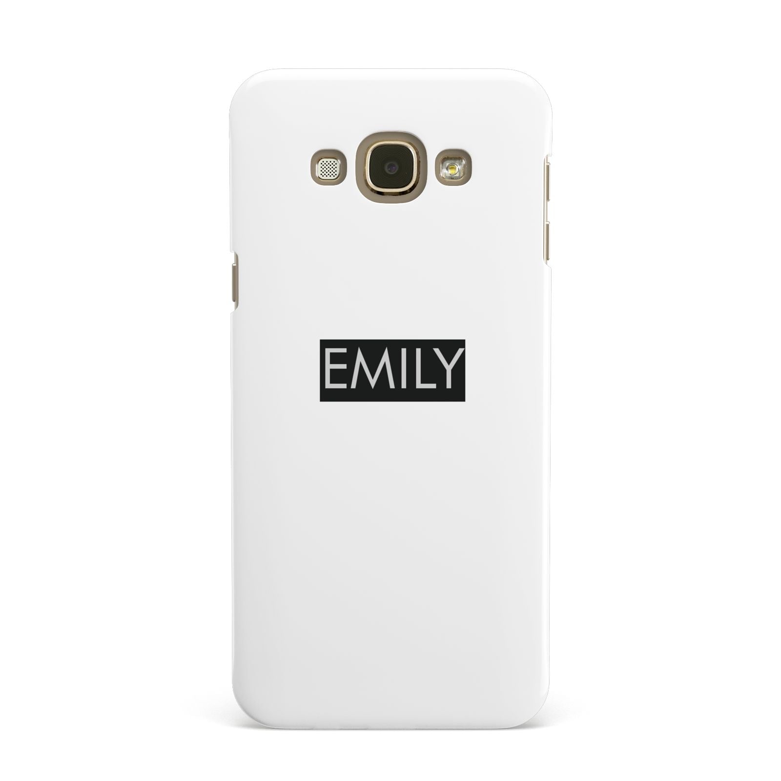 Personalised Cutout Name Heart Clear Black Samsung Galaxy A8 Case