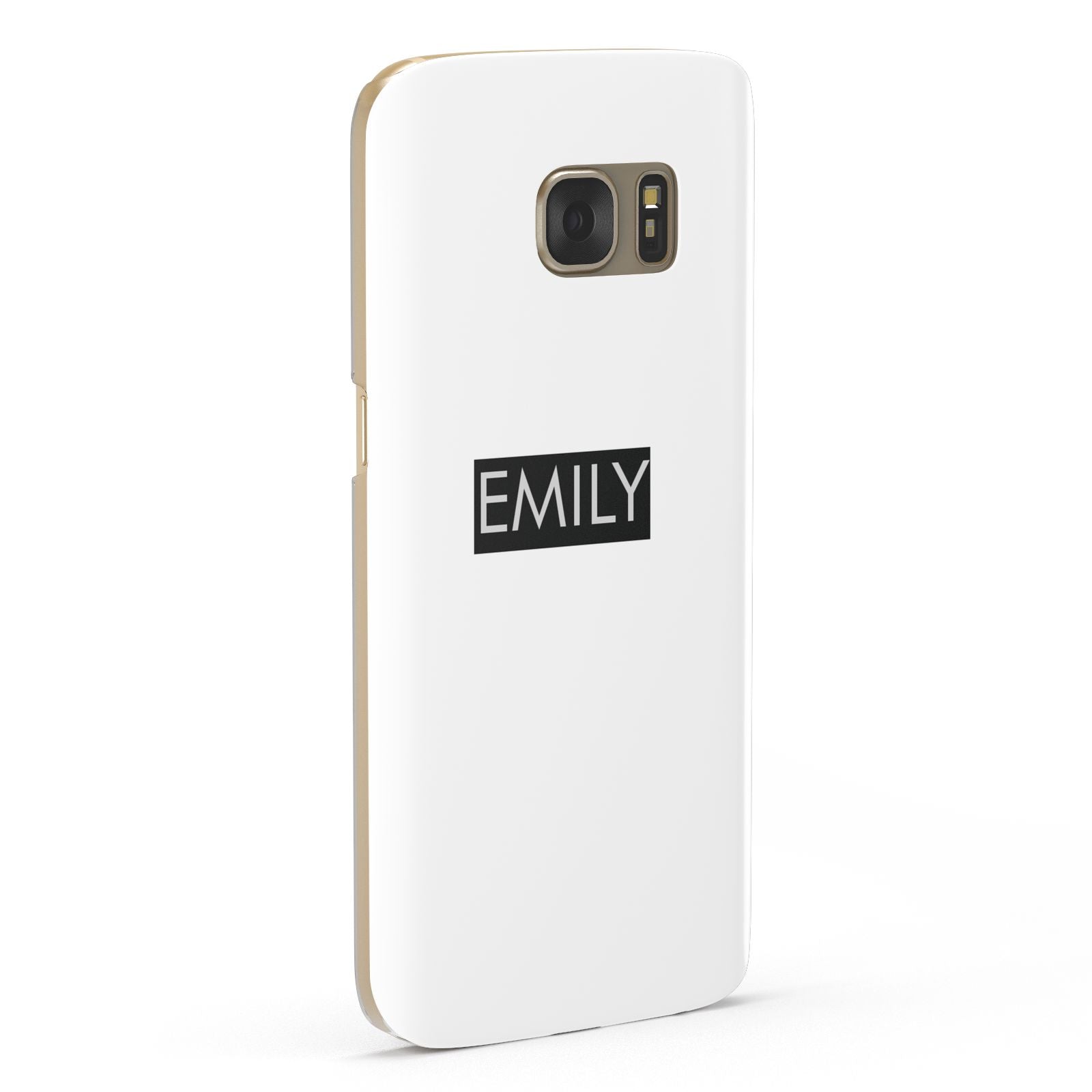 Personalised Cutout Name Heart Clear Black Samsung Galaxy Case Fourty Five Degrees