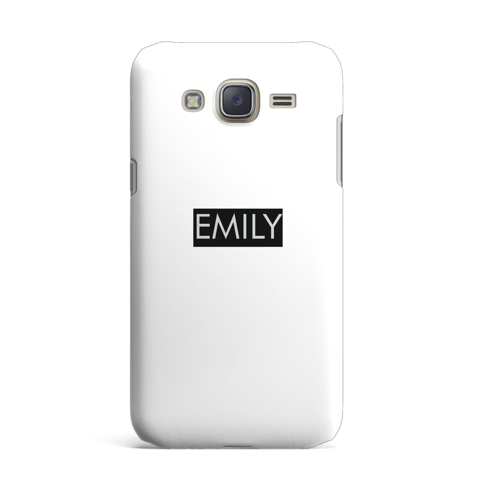 Personalised Cutout Name Heart Clear Black Samsung Galaxy J7 Case