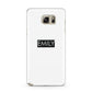 Personalised Cutout Name Heart Clear Black Samsung Galaxy Note 5 Case