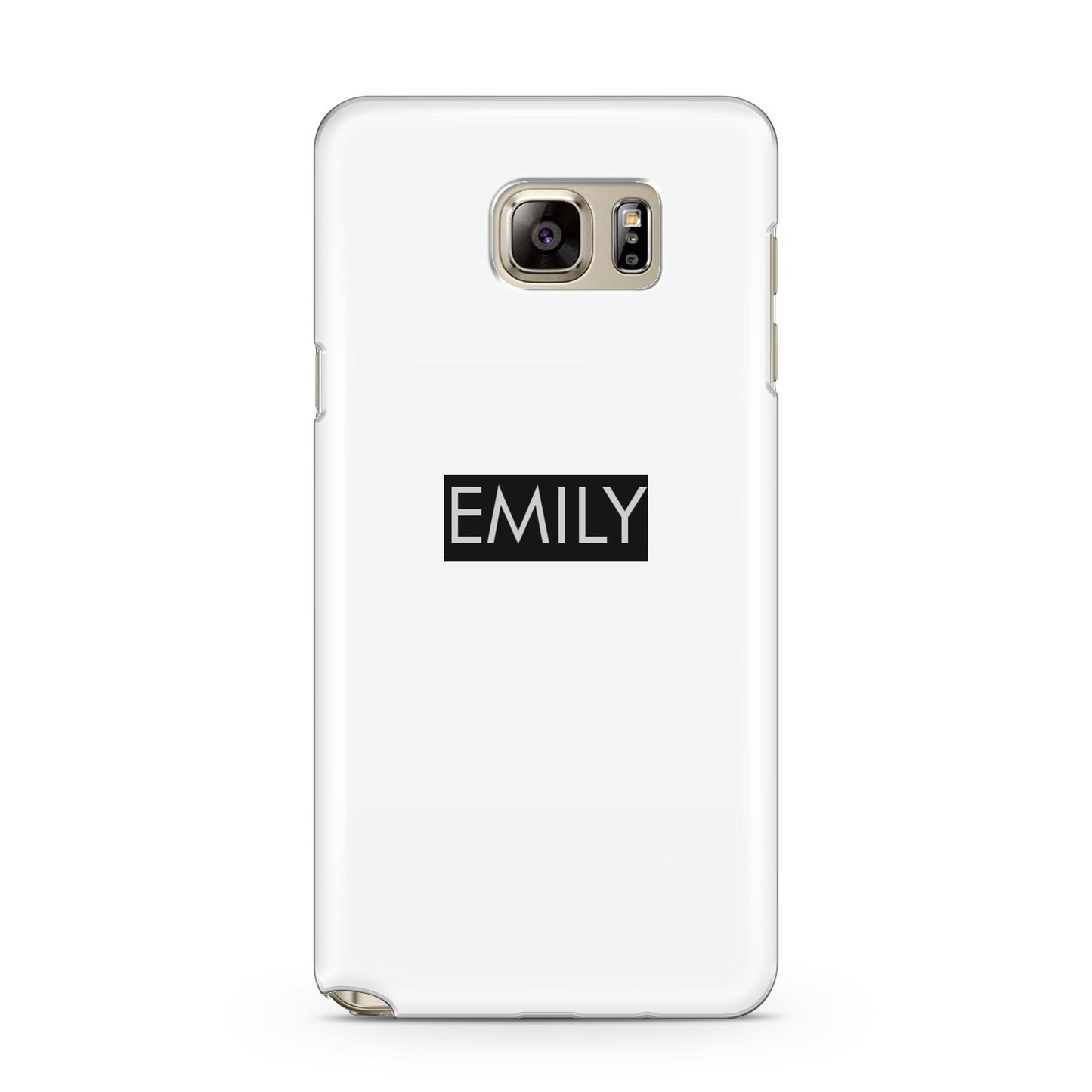 Personalised Cutout Name Heart Clear Black Samsung Galaxy Note 5 Case