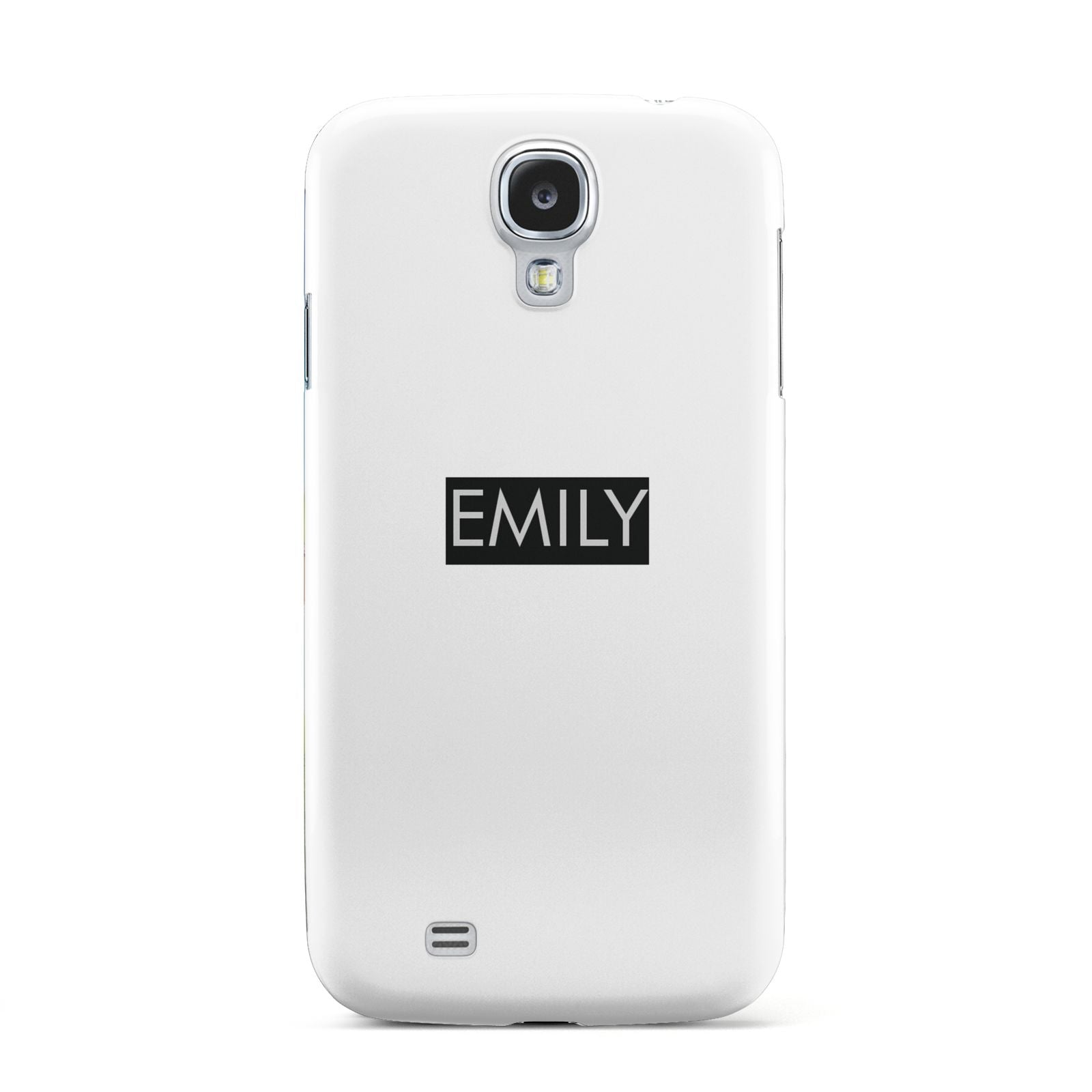 Personalised Cutout Name Heart Clear Black Samsung Galaxy S4 Case