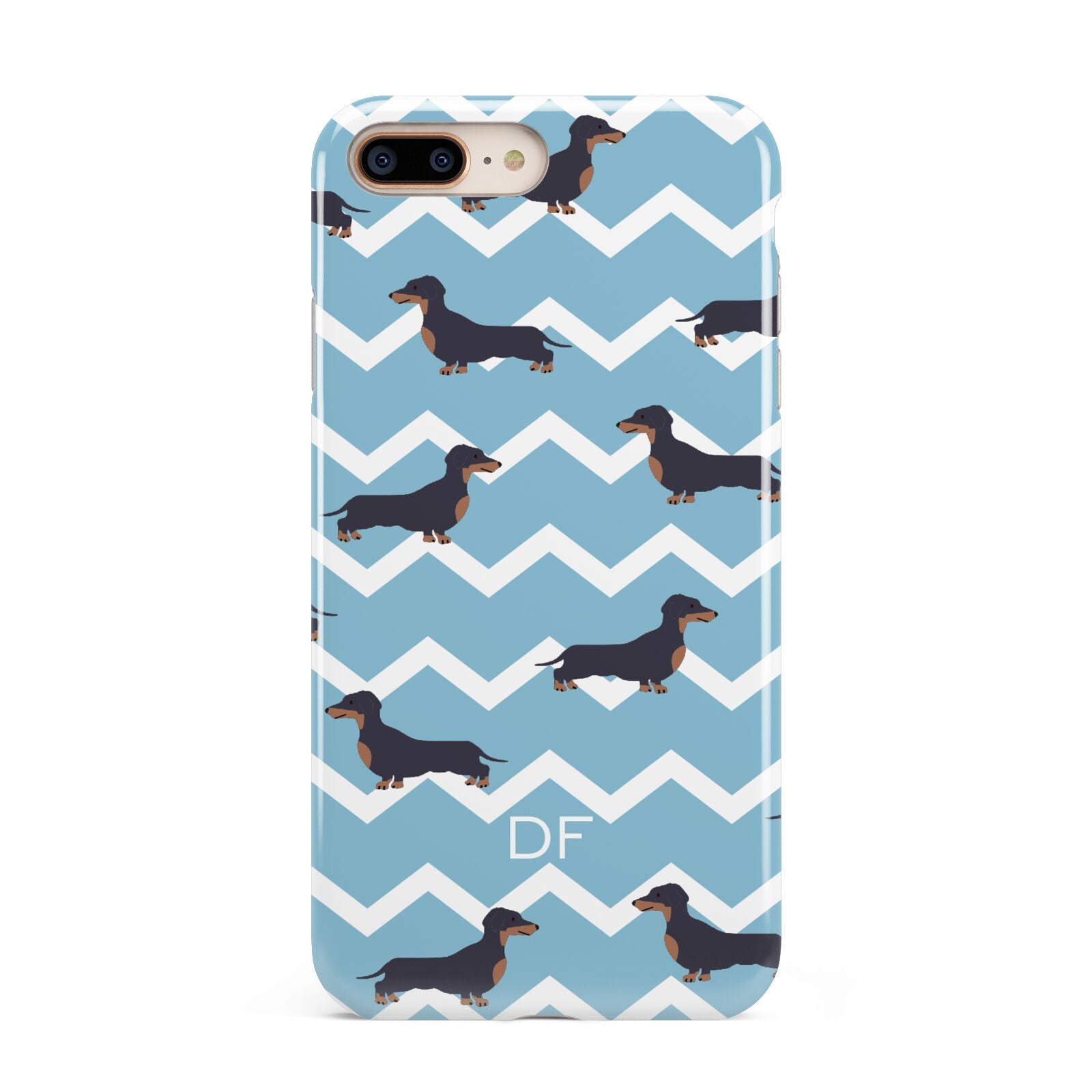 Personalised Dachshund Apple iPhone 7 8 Plus 3D Tough Case