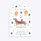 Personalised Dachshund Birthday Tag Invitation Matte Paper