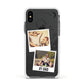 Personalised Dad Photos Apple iPhone Xs Impact Case White Edge on Black Phone