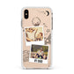 Personalised Dad Photos Apple iPhone Xs Max Impact Case White Edge on Gold Phone