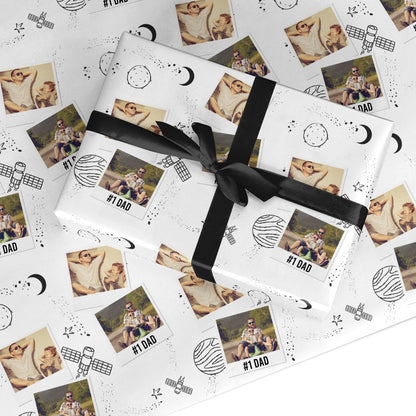 Personalised Dad Photos Custom Wrapping Paper