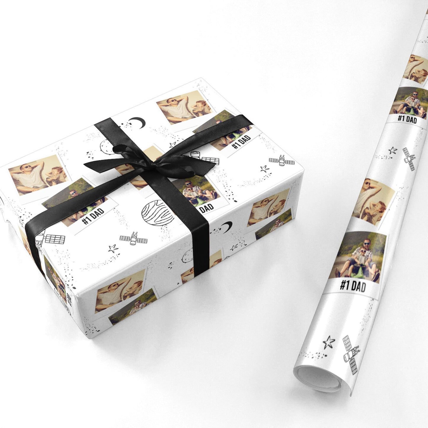 Personalised Dad Photos Personalised Wrapping Paper