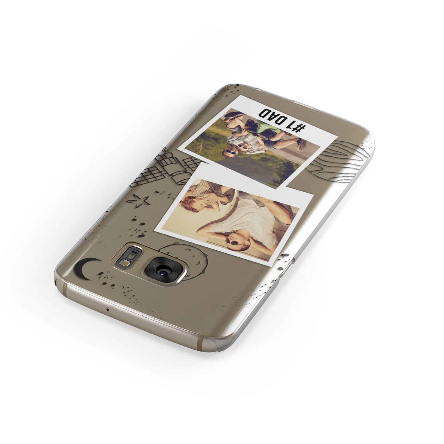 Personalised Dad Photos Samsung Galaxy Case Front Close Up