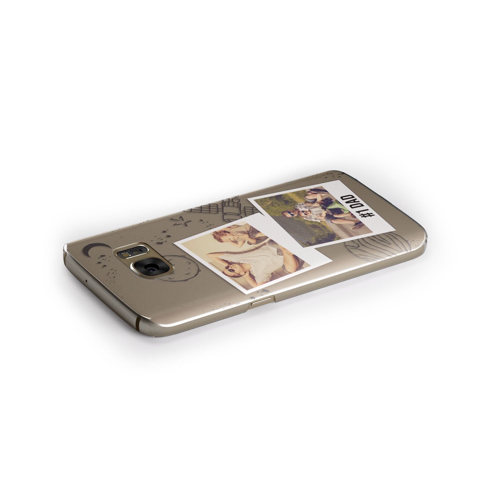 Personalised Dad Photos Samsung Galaxy Case Side Close Up