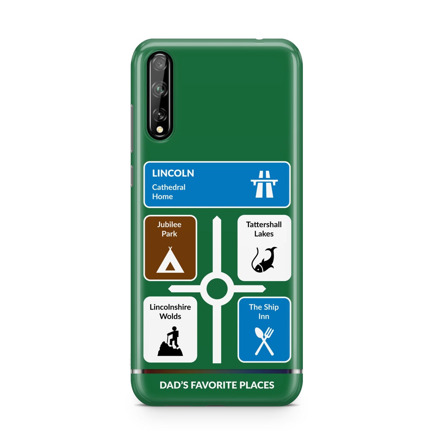 Personalised Dad s Favourite Places Huawei Enjoy 10s Phone Case
