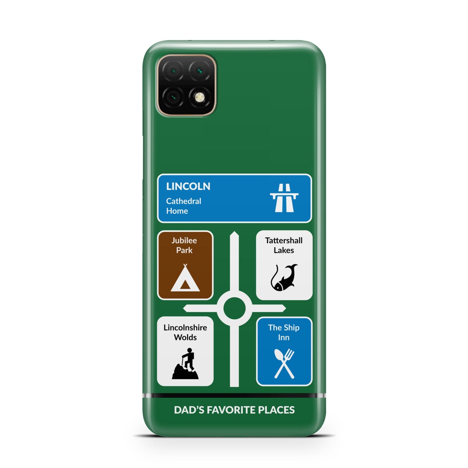Personalised Dad s Favourite Places Huawei Enjoy 20 Phone Case