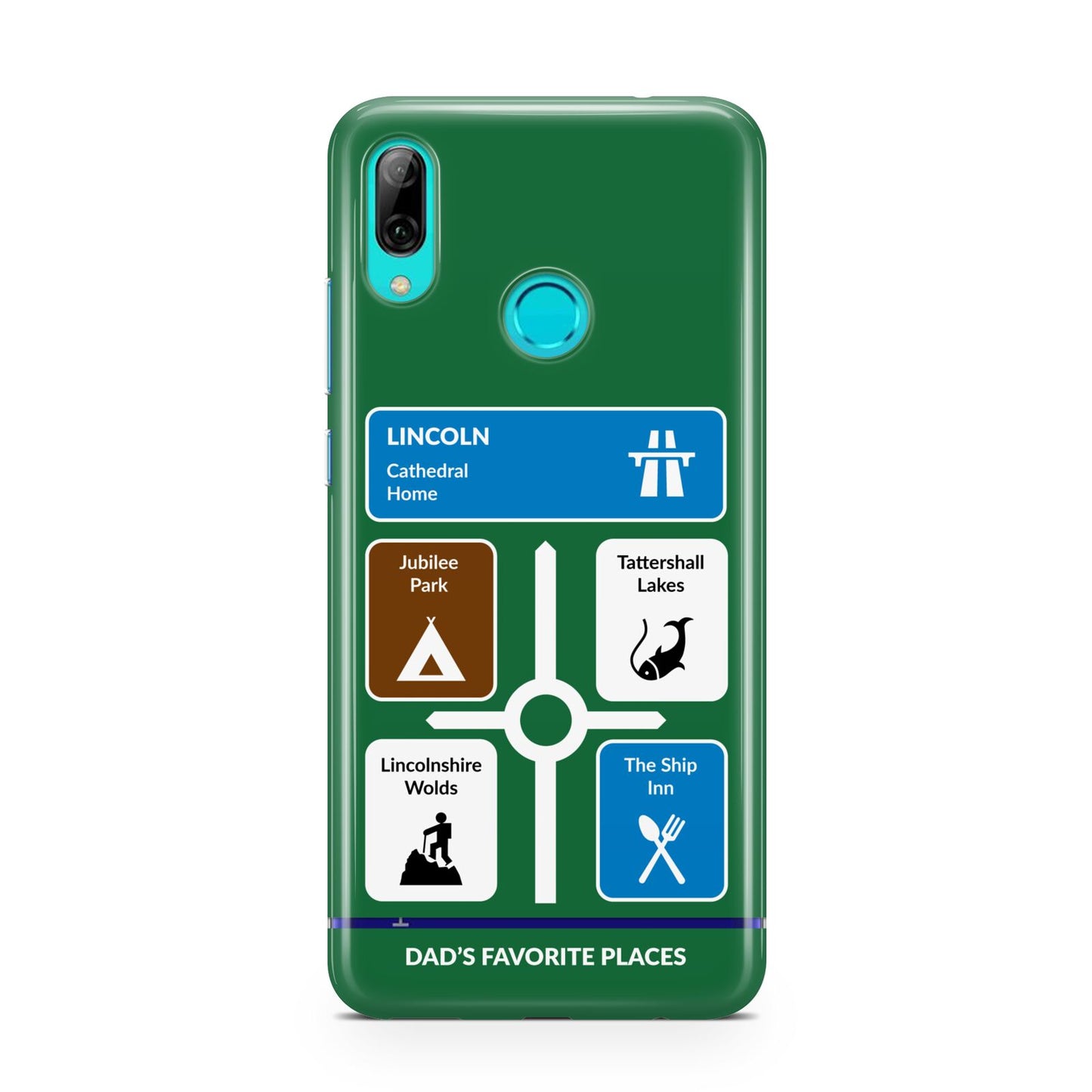 Personalised Dad s Favourite Places Huawei P Smart 2019 Case